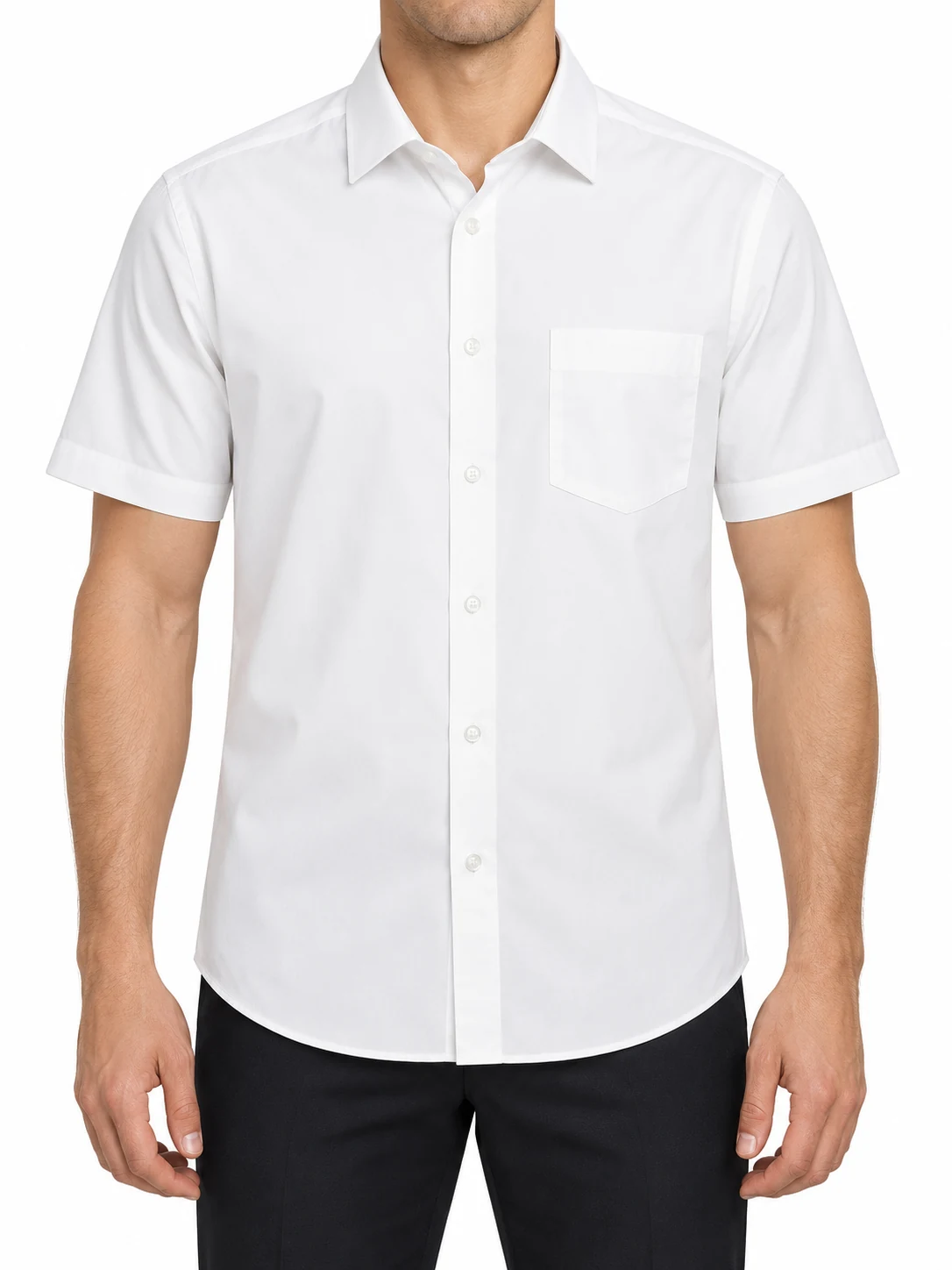 Рубашка хлопковая Regular Fit — фото 3